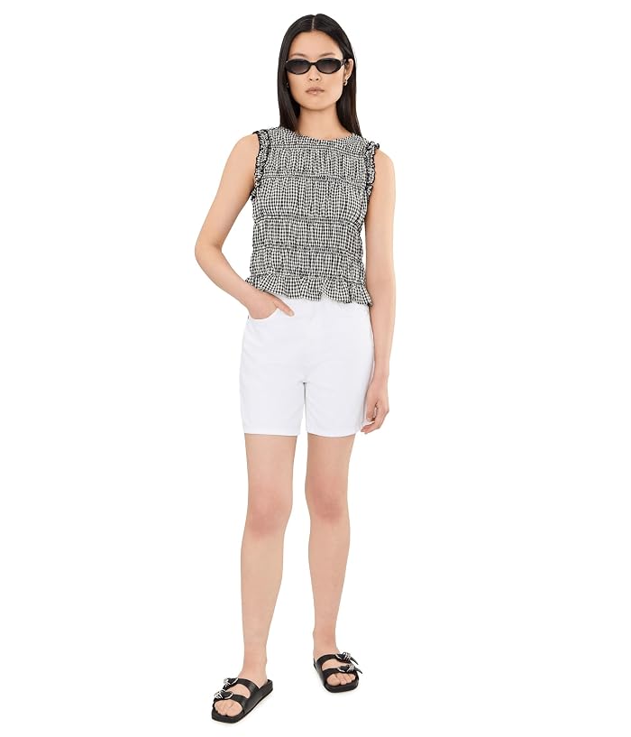 Vince Camuto Shirred Tan With Seam And Ruffle Along Armhole - Image 2