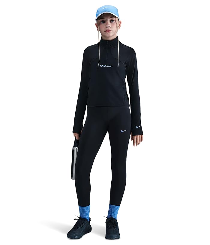 Nike Kids Pro Dri-FIT™ Leggings with Shine Accents (Little Kid/Big Kid)