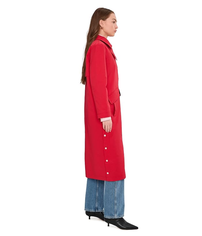 Avec Les Filles Long Barn Coat With Side Snaps - Image 3