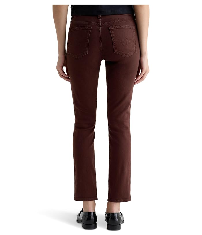 AG Jeans Mari Mid Rise Slim Straight Jean In Coffee Bean - Image 3