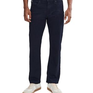 Paige Normandie 30" Inseam Transcend Straight Leg Jeans in Inkwell