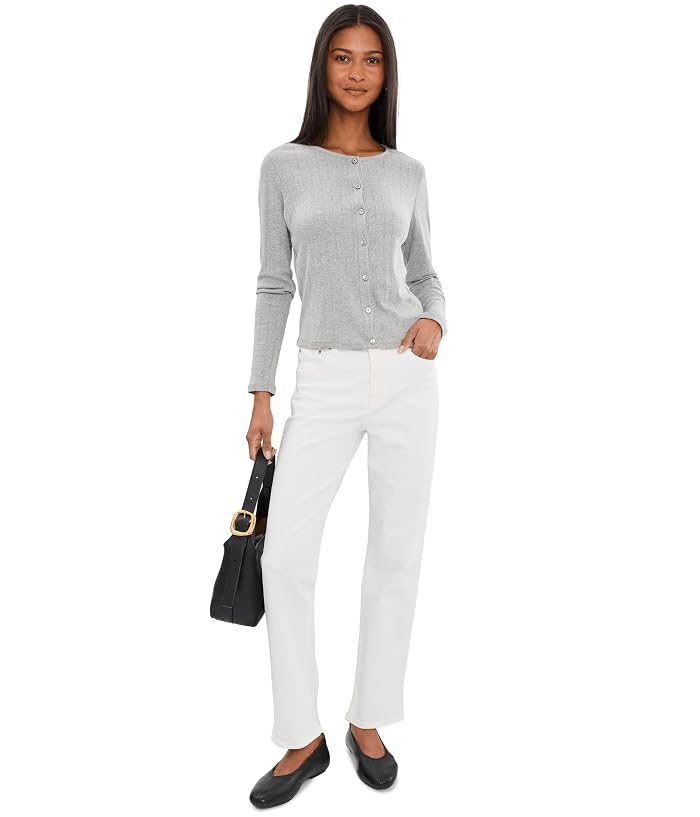 Madewell The Dean Easy Straight Jean in Tile White - Image 2