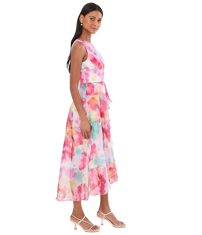 Adrianna Papell Printed High-Low Dress - Image 3