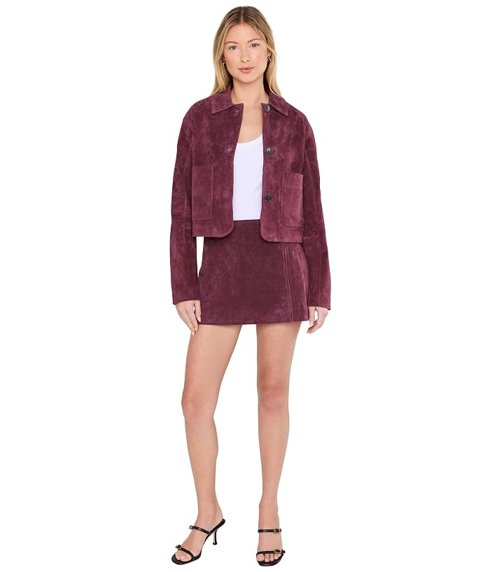 Blank NYC Wine O'clock Real Suede Mini Skirt - Image 2