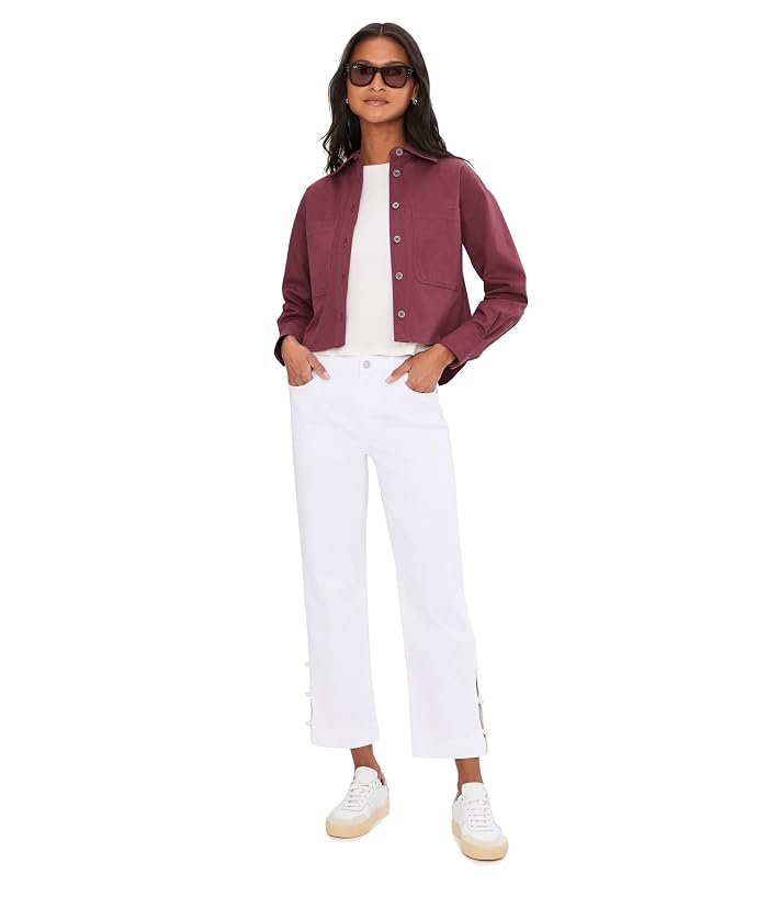 Liverpool Los Angeles 27" Kennedy Mid-Rise Crop Straight Leg Jeans with Pearl Trim - Image 2