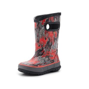 Bogs Kids Rain Boot Fire Flame (Little Kid/Big Kid)