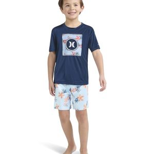 Hurley Kids Tropical Floral Swim Set (Little Kid)