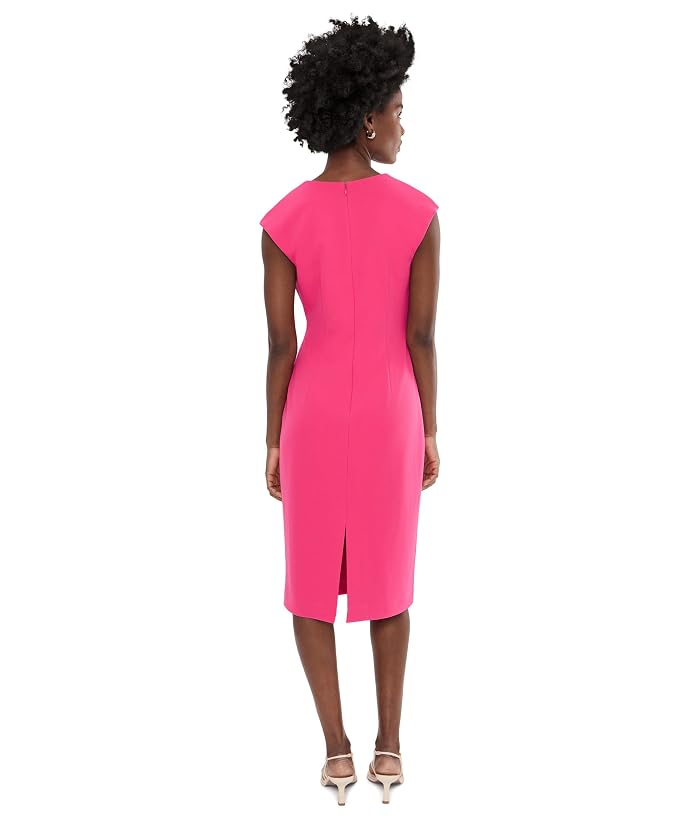 Trina Turk Cap Sleeve V-Neck Dress - Image 4