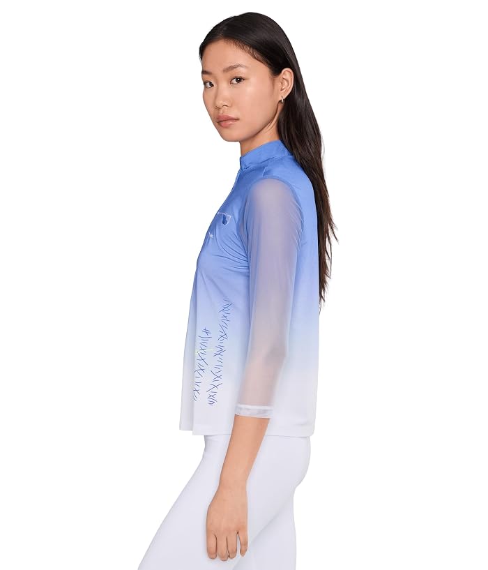 Jamie Sadock Long Sleeve Short Stand Collar Quarter Zip Front - Image 3