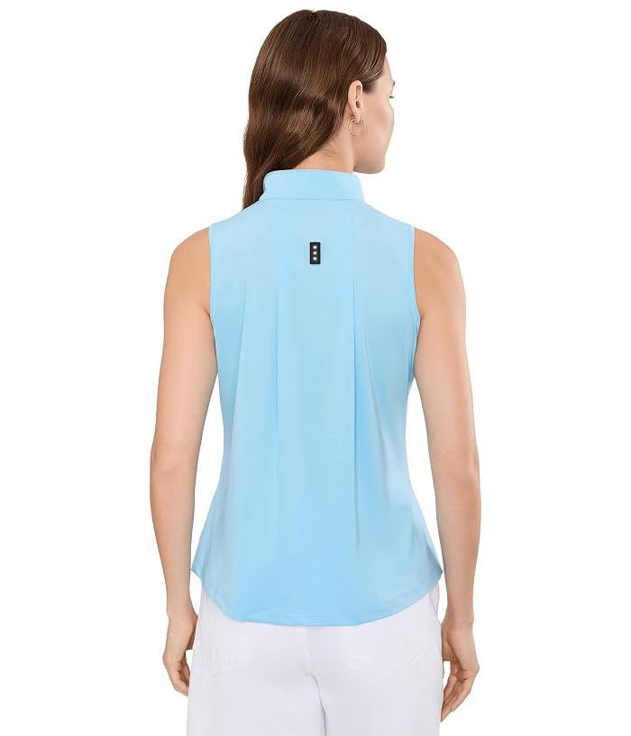 Jamie Sadock Sleeveless Zip Mock Top with Stud Detail - Image 4