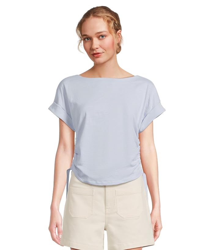 Lilla P Ruched Side Boatneck
