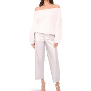 Vince Camuto Off The Shoulder Long Sleeve Blouse