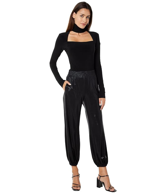Norma Kamali Long Sleeve Sweetheart Turtle Top - Image 4