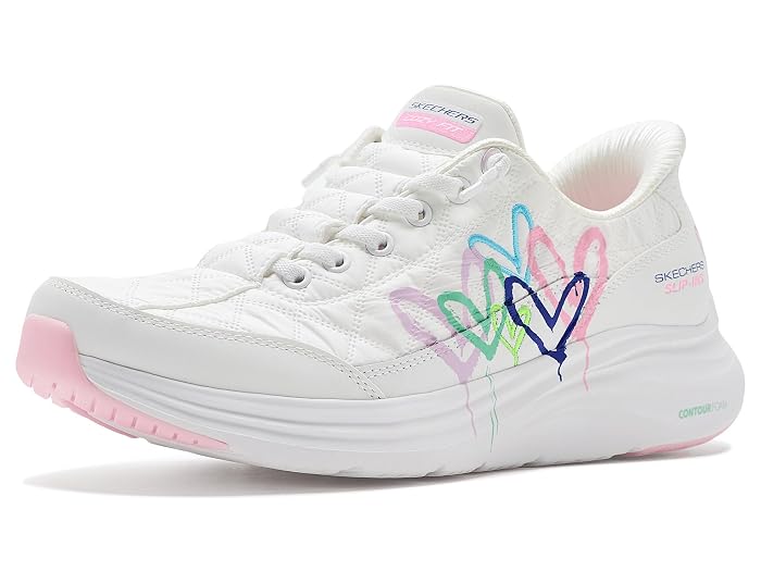 SKECHERS Contour Foam Cozy Fit Timeless Heart Hands Free Slip-ins