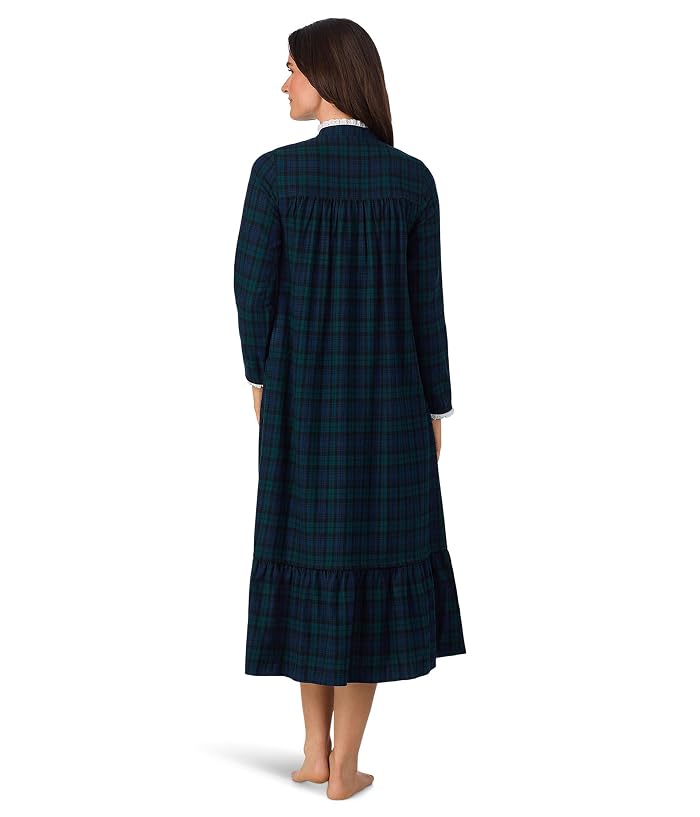 Lanz of Salzburg 50" Highneck Flannel Nightgown - Image 2