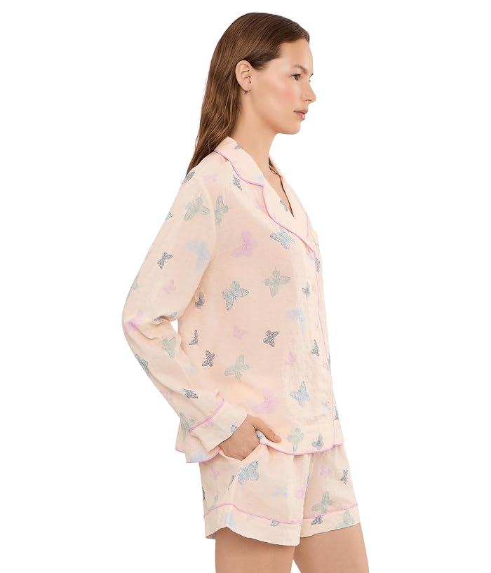 HONEYDEW Good Life Long Sleeve Shorties PJ Set - Image 3