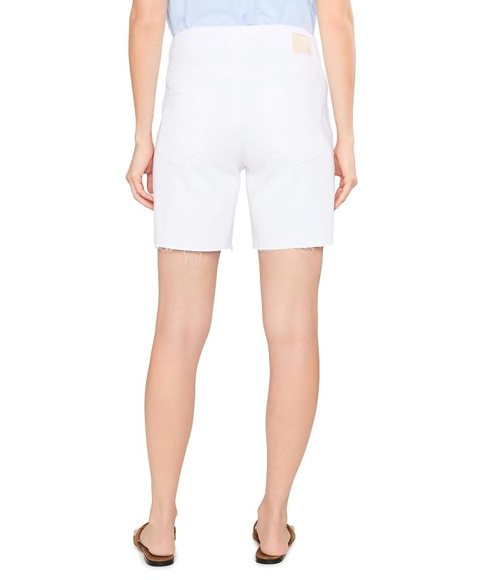 AG Jeans Ex-Boyfriend Mid-Rise Slouchy Shorts in White - Image 4