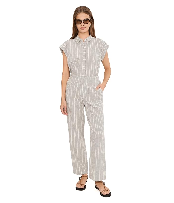 NIC+ZOE Petite Lenox Wide Leg Striped Linen Pants - Image 2