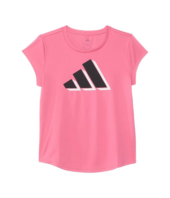 adidas Kids Cap Sleeve Poly Tee (Big Kid) - Image 2