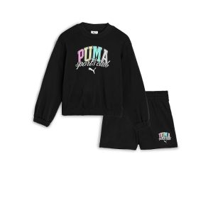 PUMA Kids Crew Neck Pullover & Shorts Set (Big Kid)