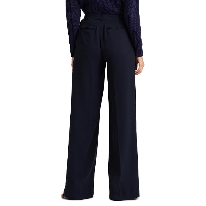 Lauren Ralph Lauren Double-Faced Georgette Wide-Leg Pants - Image 2