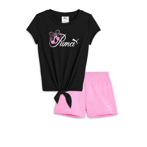 PUMA Kids T-Shirt & Fleece Shorts Set (Little Kid)