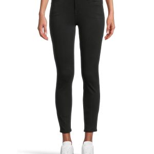 7 For All Mankind The Ankle Skinny in Slim Illusion Black
