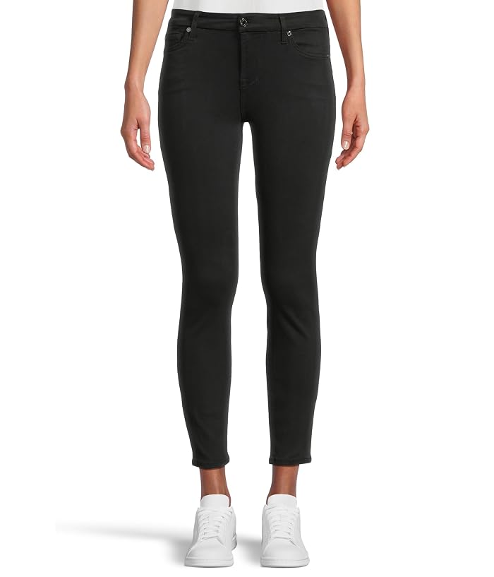 7 For All Mankind The Ankle Skinny in Slim Illusion Black