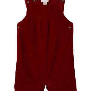 Janie and Jack Velvet Overalls (Infant)