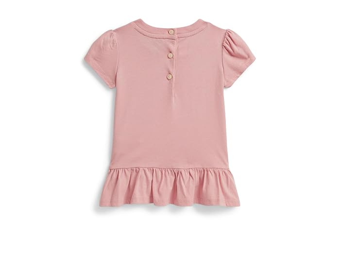 Polo Ralph Lauren Kids Polo Bear Cotton Jersey Peplum Tee (Infant) - Image 2