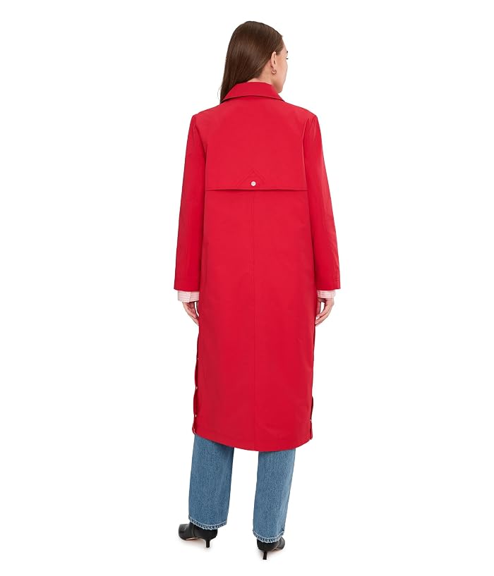 Avec Les Filles Long Barn Coat With Side Snaps - Image 4