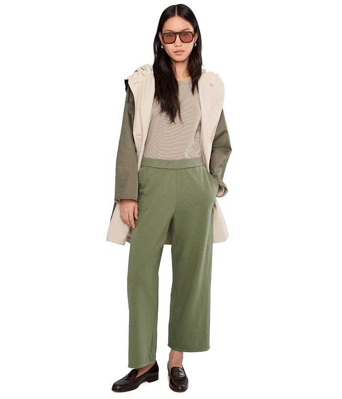 Eileen Fisher Garment Dyed Terry Wide Ankle Pants - Image 2