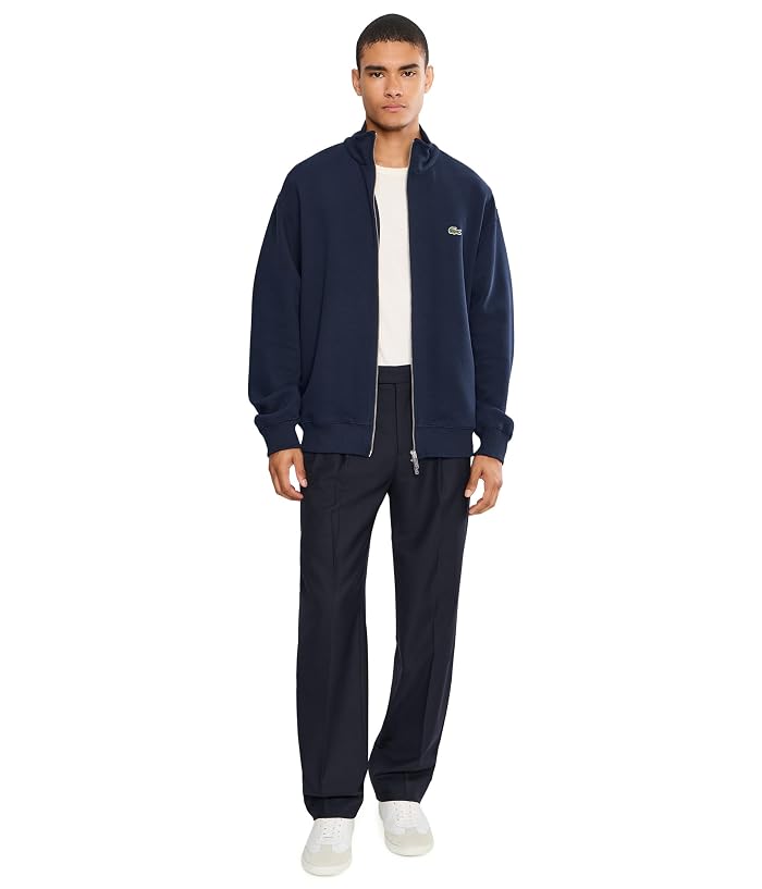 Lacoste Double Face Piqué Zipped Sweatshirt - Image 2