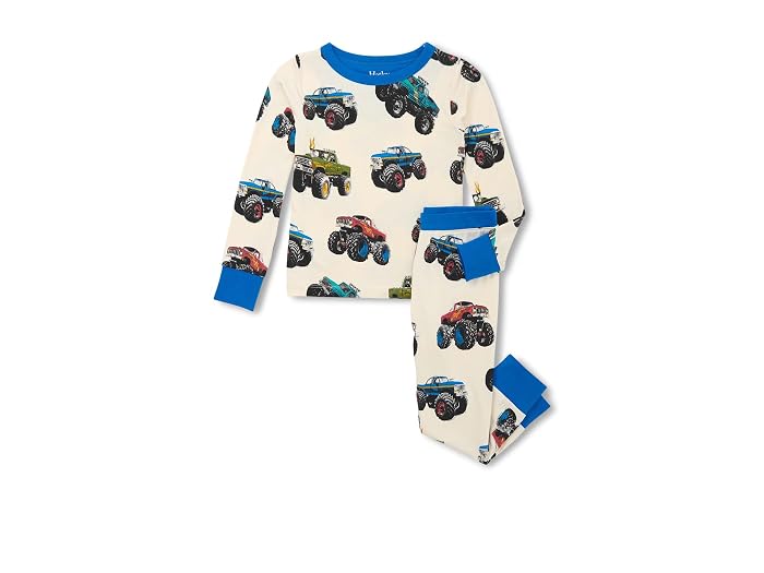 Hatley Kids Mega Monster Truck Pajamas Set (Toddler/Little Kid/Big Kid) - Image 3