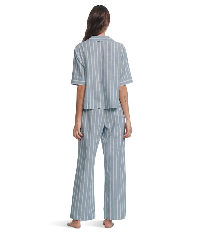 Eberjey Nautico Relaxed Short Sleeve Pants Pajama Set - Image 2