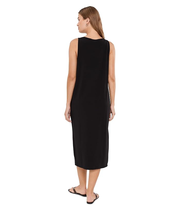 Eileen Fisher Petite Stretch Jersey Knit Scoop Neck Full Length Dress - Image 4