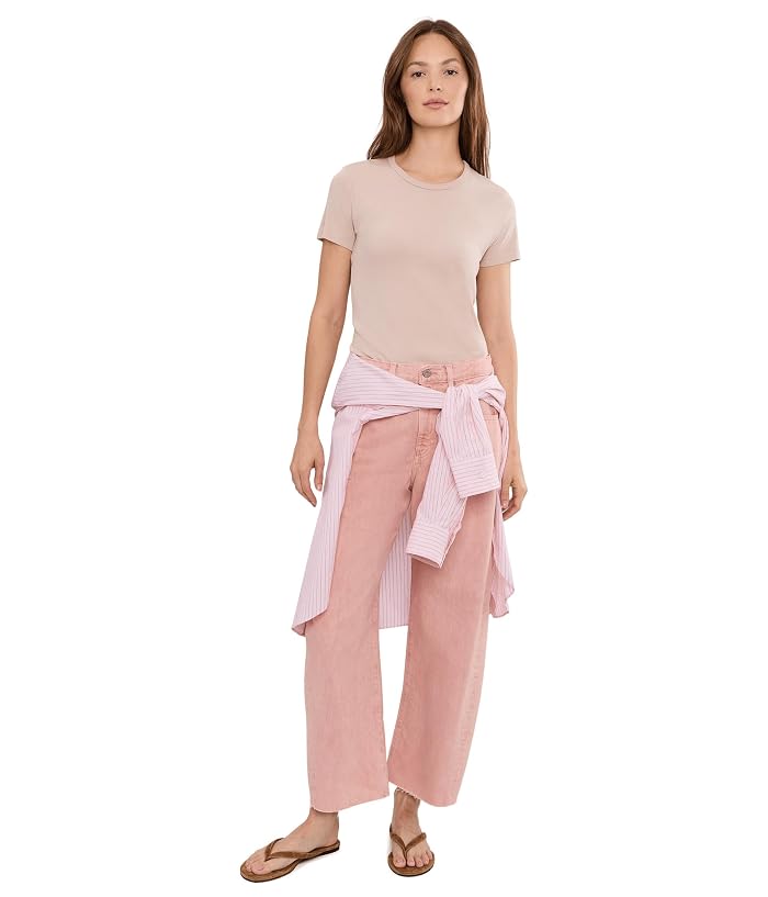 AG Jeans Hattie High-Rise Crop Barrel in Sulfur Sparkling Rose - Image 2