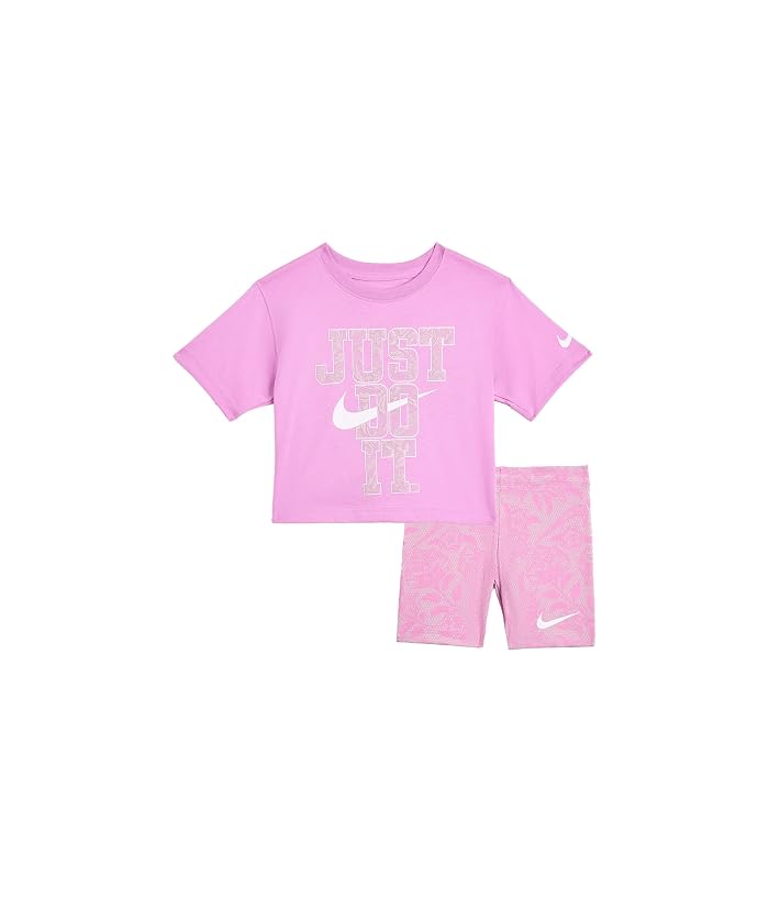 Nike Kids Lace It Up Bike Shorts Set (Little Kid)