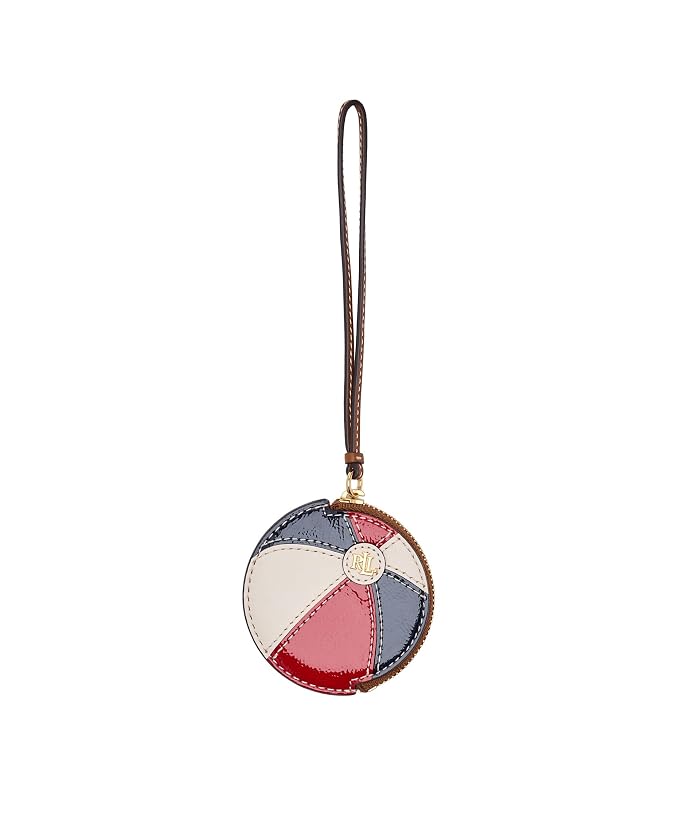 Lauren Ralph Lauren Leather Small Beach Ball Pouch - Image 4
