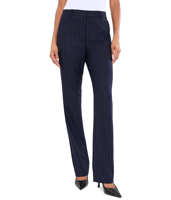 Lauren Ralph Lauren Pinstripe Wool-Blend Twill Straight Pants