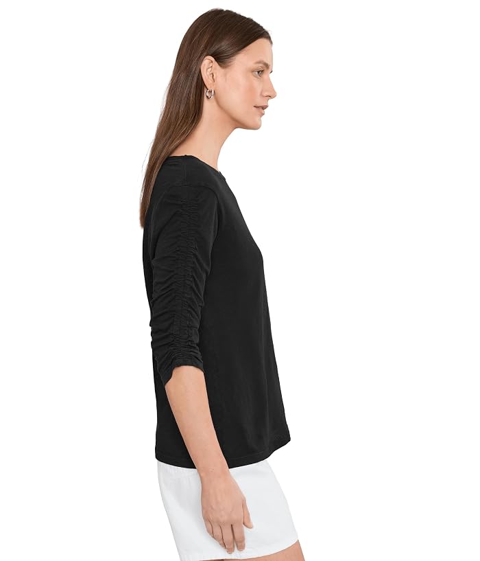 Elliott Lauren Garment Dye Tees - Crew Neck Ruch Sleeve Tee - Image 3