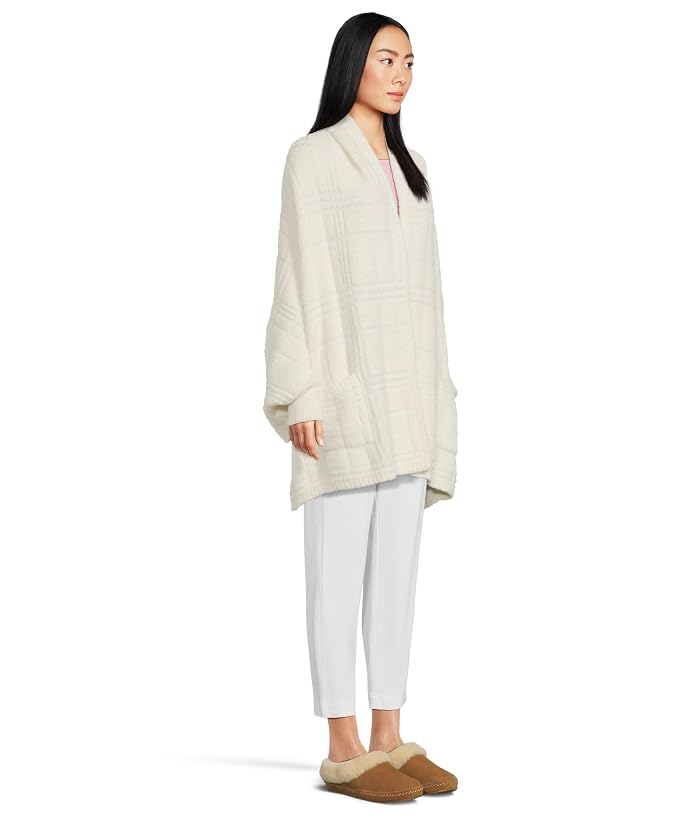 Barefoot Dreams CozyChic® Cotton Tonal Plaid Blanket Wrap - Image 2