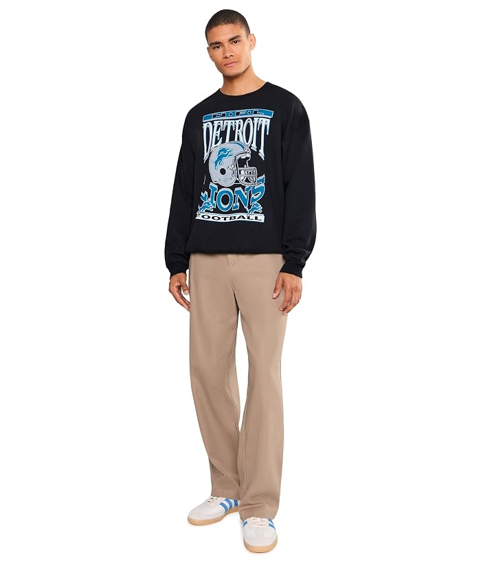 Junk Food Clothing NFL Detroit Lions Helmet Flea Market Crew Fleece - Image 2