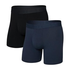 SAXX UNDERWEAR Droptemp Cooling Cotton Boxer Brief Fly 2-Pack