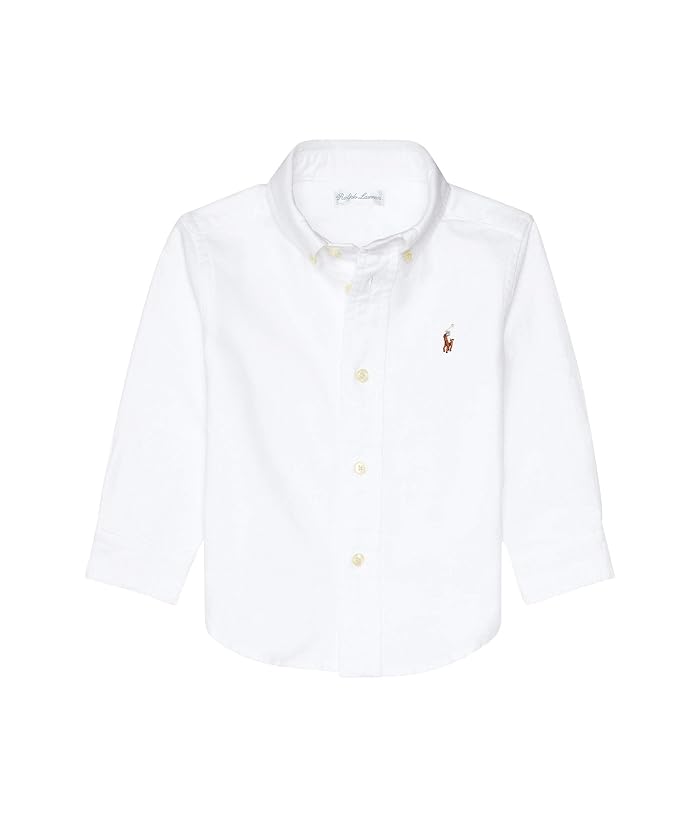Polo Ralph Lauren Kids Cotton Oxford Sport Shirt (Infant) - Image 4
