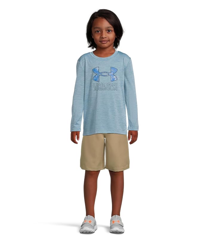 Under Armour Kids Core Logo Twist Tech Long Sleeve (Little Kid) - Image 4