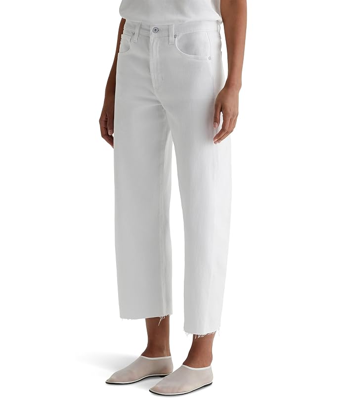 AG Jeans Hattie High-Rise Crop Barrel in Gallery White - Image 2