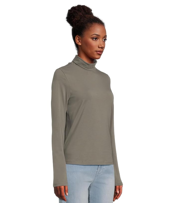 PACT Luxe Stretch Jersey Slim Turtleneck - Image 2