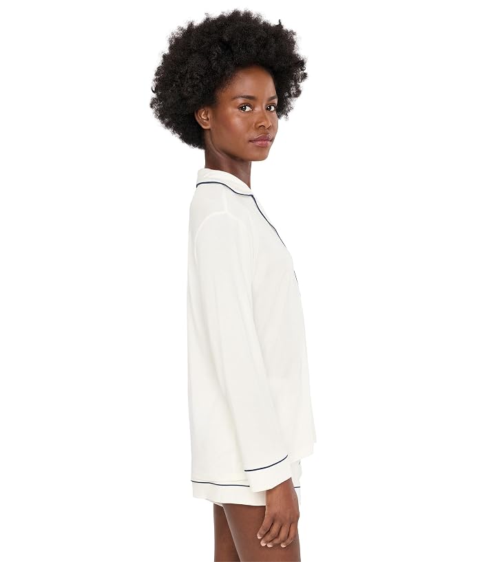 Eberjey Gisele TENCEL™ Modal Long Sleeve & Shorts PJ Set - Image 2