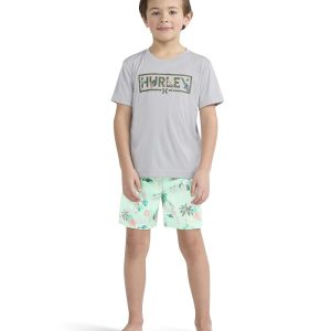 Hurley Kids Parrot-Dise Swim Set (Little Kid)